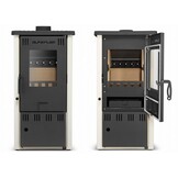 Houtkachel - 6,5 kW - vrijstaand - ivory - Eco Design - A+