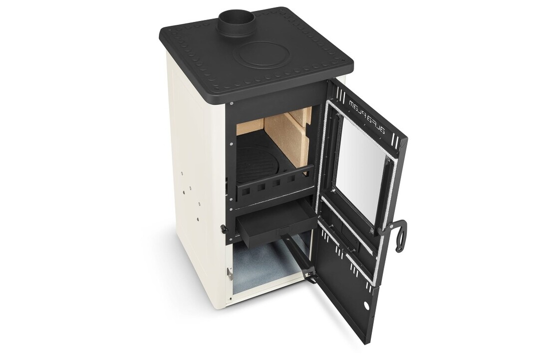 ALFA-PLAM Elita 2 ECO Houtkachel 6,5 kW - Ivory