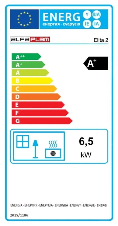 Houtkachel - 6,5 kW - vrijstaand - ivory - Eco Design - A+