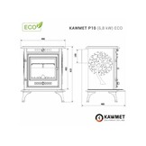 Houtkachel - 6,8 kW - gietijzer - klassiek - Eco Design