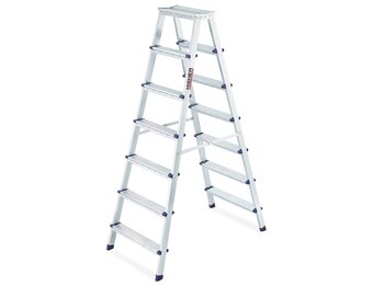 Dubbele Huishoudladder HIGHER 2x7 met Antislip - 125kg