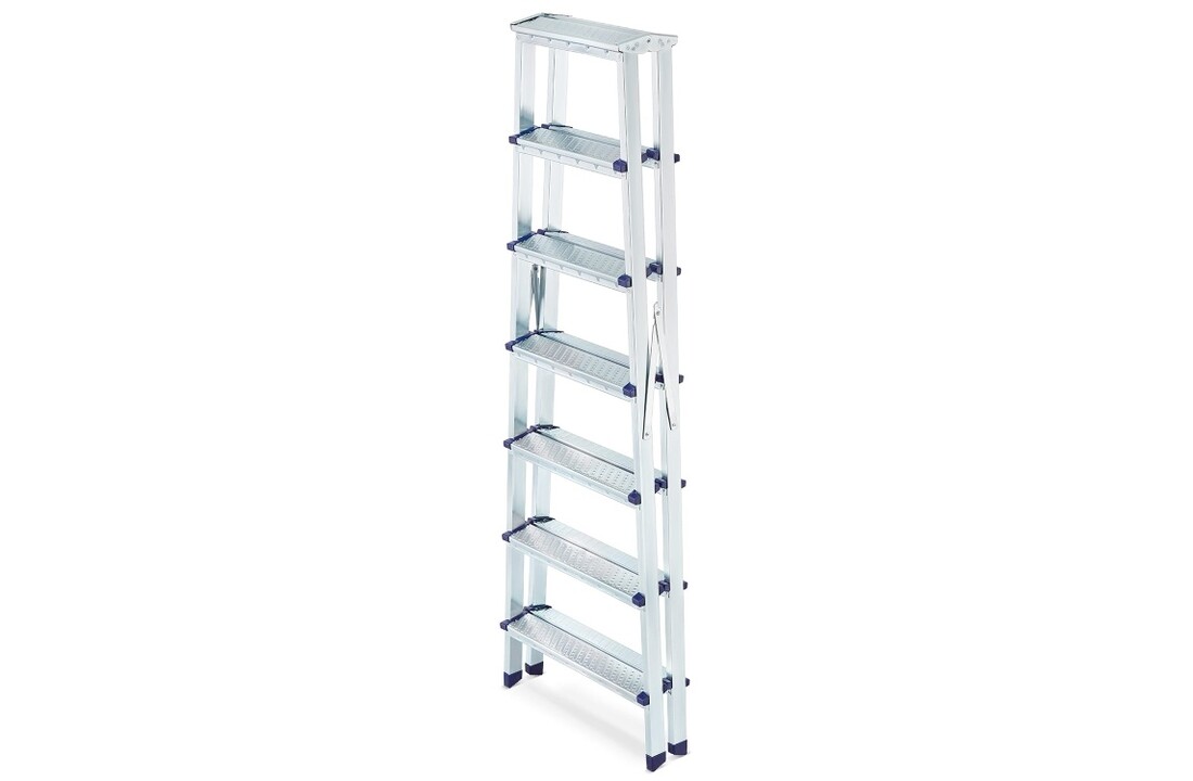 Dubbele Huishoudladder HIGHER 2x7 met Antislip - 125kg