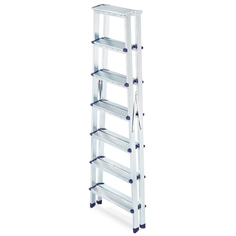 Dubbele Huishoudladder HIGHER 2x7 met Antislip - 125kg