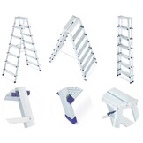 Dubbele Huishoudladder HIGHER 2x7 met Antislip - 125kg