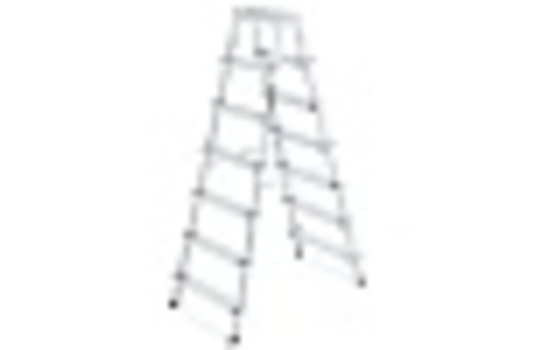 Dubbele Huishoudladder HIGHER 2x7 met Antislip - 125kg