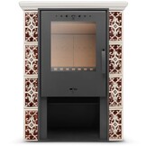 Tegelkachel - houtkachel -10 kW - keramisch - JASMIN - bruin