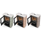 Tegelkachel - houtkachel -10 kW - keramisch - JASMIN - bruin