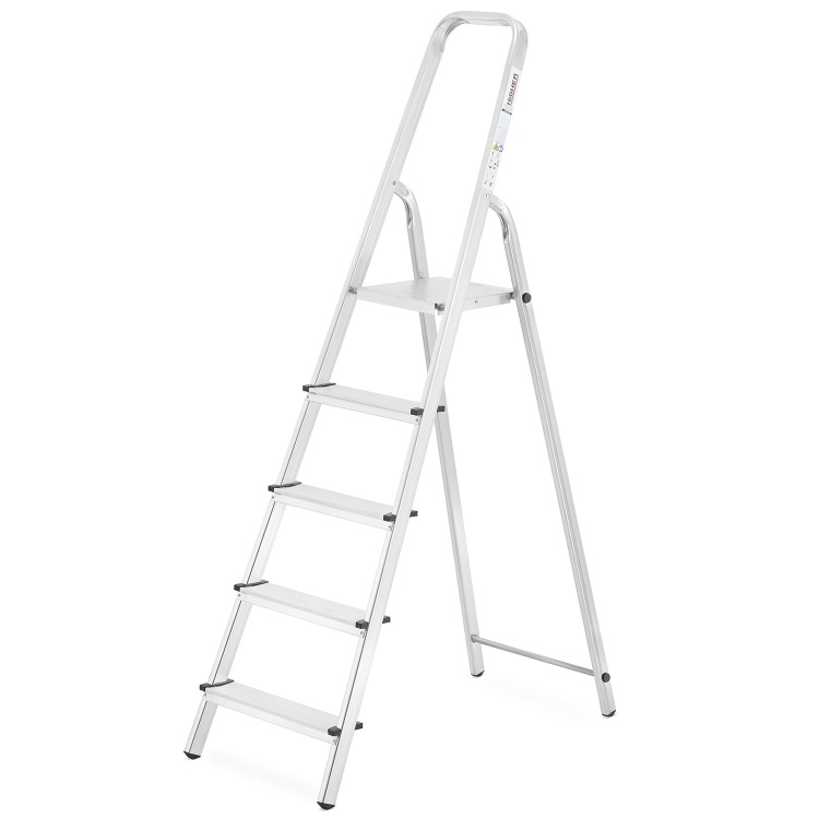HIGHER aluminium huishoudladder 5-treden - 2,97m