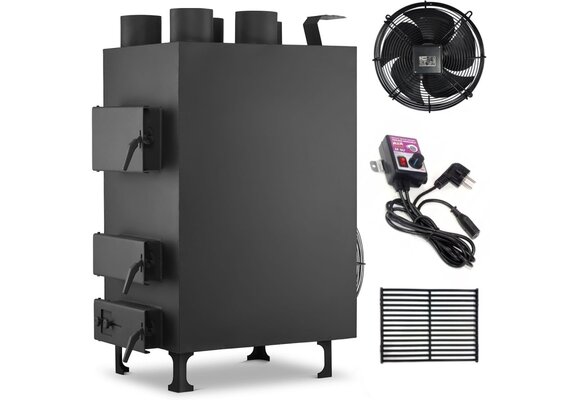 HIGHER PN4 Heteluchtkanon 35 kW met ventilator en thermostaat