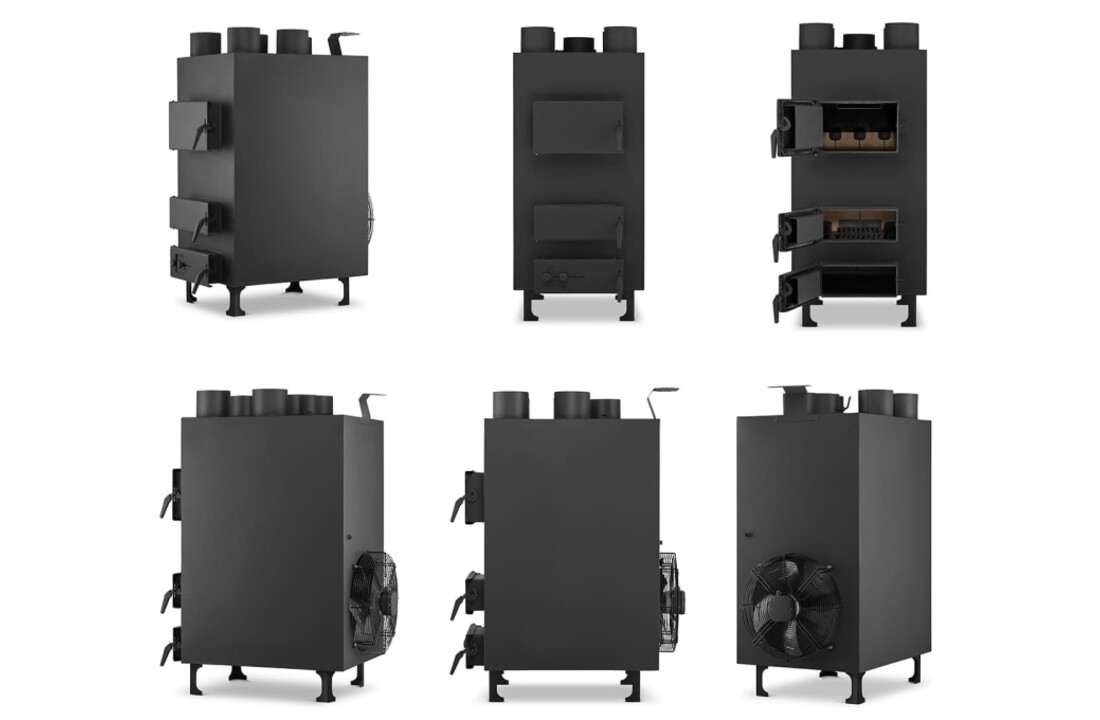 HIGHER PN4 Heteluchtkanon 35 kW met ventilator en thermostaat