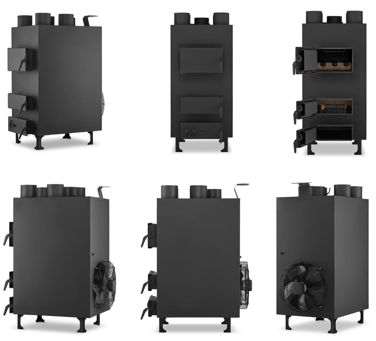 HIGHER PN4 Heteluchtkanon 35 kW met ventilator en thermostaat