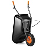 HIGHER Kruiwagen PVC 150L 210kg Gelast - Spuitgegoten