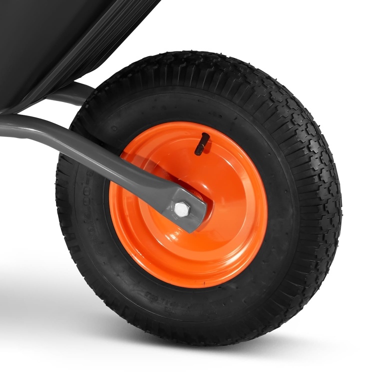 HIGHER Kruiwagen PVC 150L 210kg Gelast - Spuitgegoten