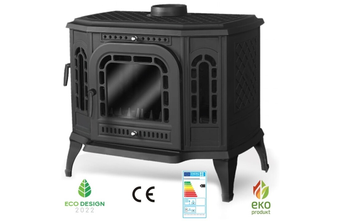 Gietijzeren Kachel KAWMET P7 10,5 kW LB/RB EkoProjekt 2022