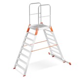 ALOSS Werkplatform 9708 | Dubbelzijdig | 7 Treden + Platform