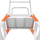 ALOSS Werkplatform 9708 | Dubbelzijdig | 7 Treden + Platform