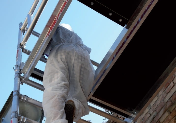 Faraone Compact mobiele aluminium steiger - 7,60 m