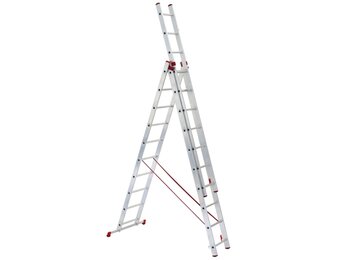 ALOSS Universele Aluminium Ladder 3x7 - 5,30 m