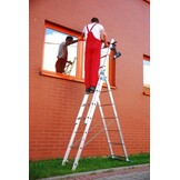 Uitschuifbare ladder - multifunctioneel - werkhoogte 5,3 m