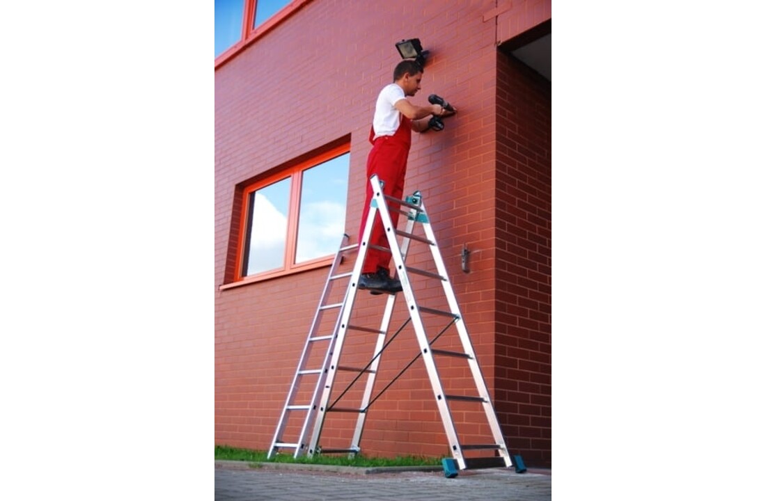 ALOSS Universele Aluminium Ladder 3x7 - 5,30 m