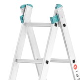 Dubbele telescopische ladder 2x7 - Werkhoogte 4,20m