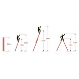 Dubbele telescopische ladder 2x7 - Werkhoogte 4,20m