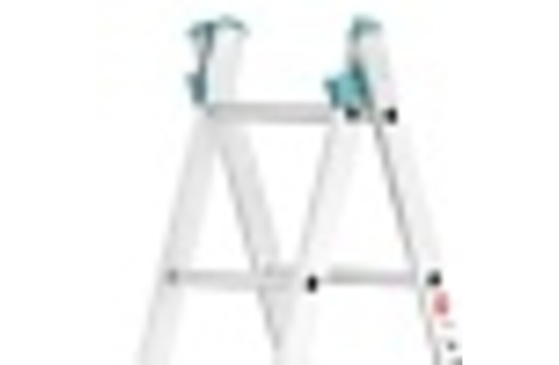Dubbele telescopische ladder 2x7 - Werkhoogte 4,20m