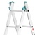 Dubbele telescopische ladder 2x7 - Werkhoogte 4,20m
