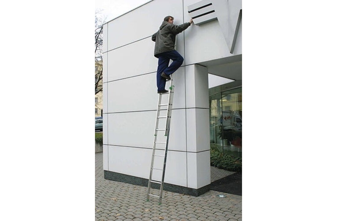 Aluminium trap 2x9 5,40m werkhoogte - TüV gecertificeerd