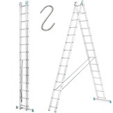 Aluminium Ladder 2x13 ALOSS Werkhoogte 7,40m