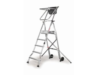 Faraone PL5 Magazijnladder 5-treden werkplatform - 3m