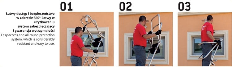 Faraone PL5 Magazijnladder 5-treden werkplatform - 3m