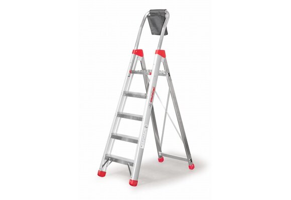 Faraone Lady magazijnladder 5 treden - 2,90 m werkhoogte