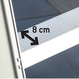 FARAONE LADY magazijnladder 8 treden - 3,58m werkhoogte