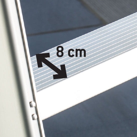 Faraone LADY magazijnladder 9 treden - 3,80m werkhoogte