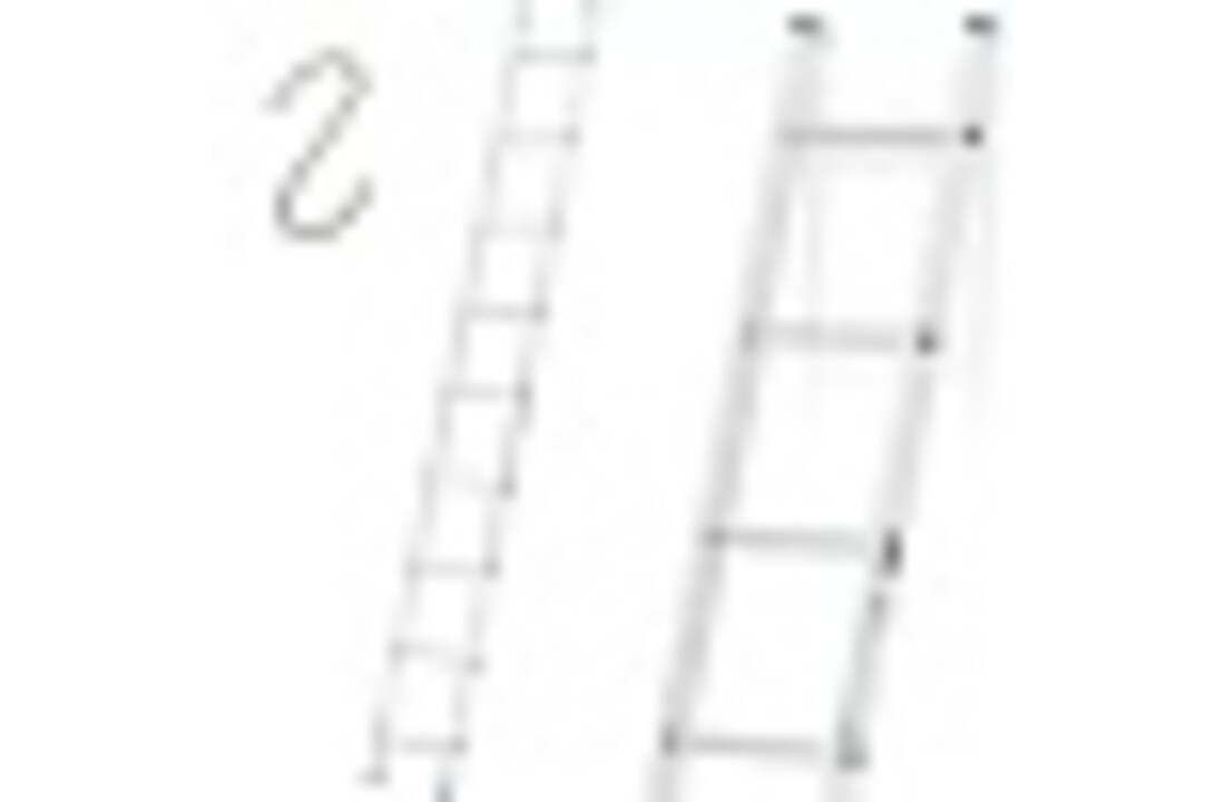 Aloss 1-delige Ladder 2,56m (9 treden)