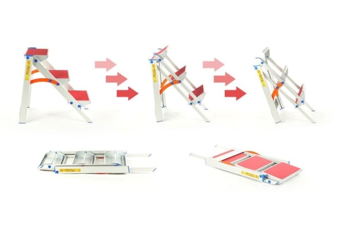 DRABEX TP 8022 aluminium opvouwbare huishoudladder - 2,70 m