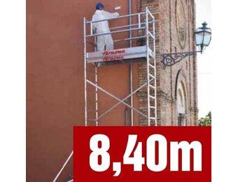 TOP-SYSTEM Aluminium steiger 75 x 180 cm - Werkhoogte 8,40 m