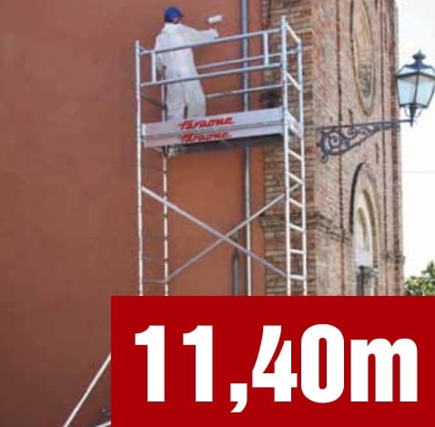 TOP-SYSTEM Aluminium Steiger 75x180cm Werkhoogte 11,40m