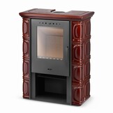 Tegelkachel - houtkachel - 10 kW - keramisch - ELDUR - bruin