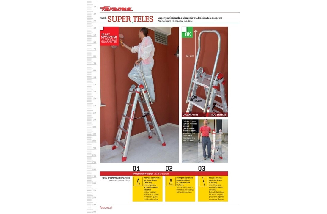 Faraone Super Teles T6S Telescoopladder - Werkhoogte 6,38m
