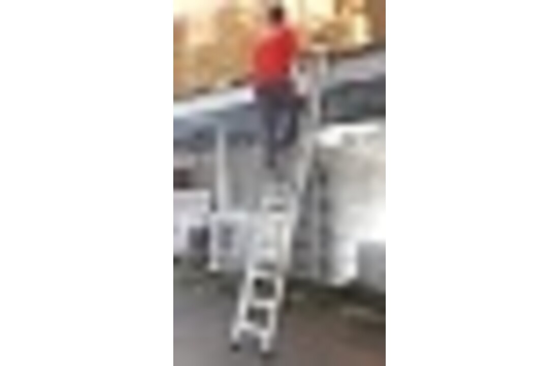 Faraone Sella Aluminium Ladder 17 Treden