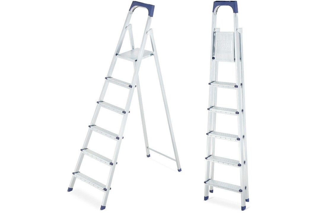 HIGHER S11 huishoudtrap 6 treden – Robuust & Veilig