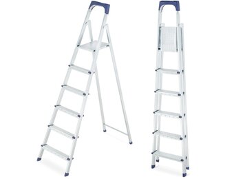 HIGHER S11 huishoudtrap 6 treden – Robuust & Veilig