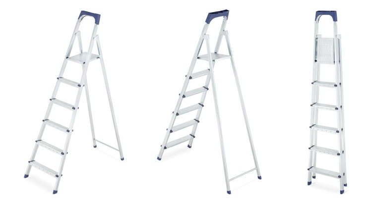 HIGHER S11 huishoudtrap 6 treden – Robuust & Veilig