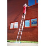 Reformladder - aluminium ladder - 3x 9 treden - werkhoogte 7 m