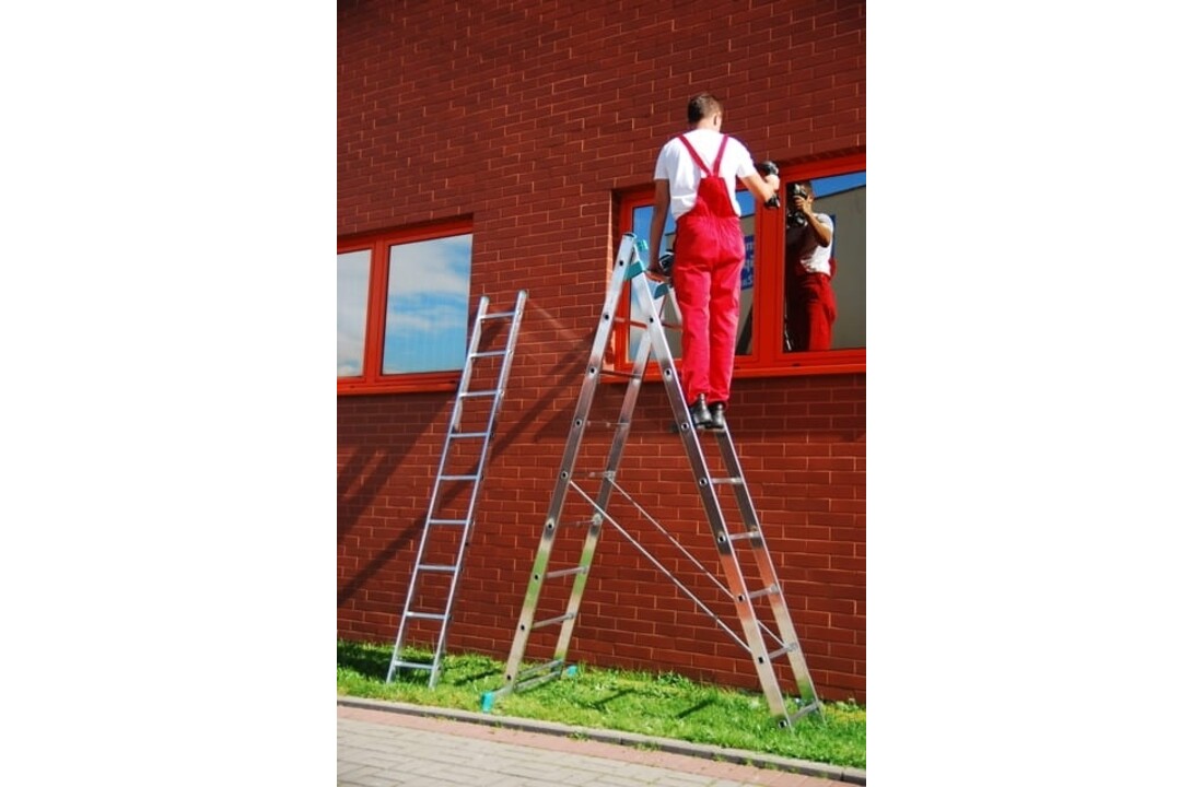 Universele Aluminium Ladder ALOSS 3x9 - 7m