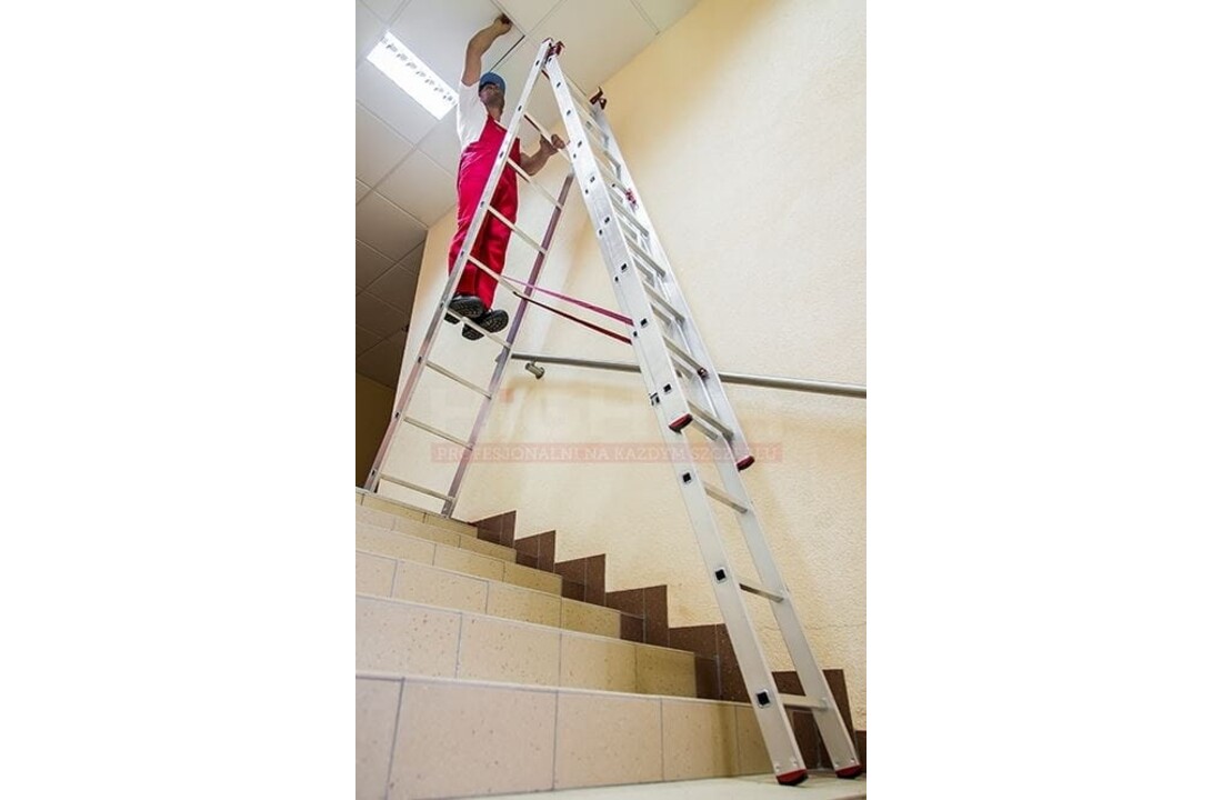 Universele Aluminium Ladder ALOSS 3x9 - 7m
