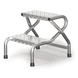 Opstapje - 2 treden - aluminium - 2,50 m werkhoogte