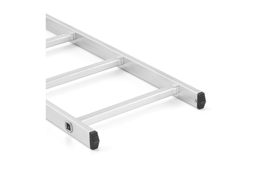 Ladder 1x 11 treden – aluminium – werkhoogte 3,92 m